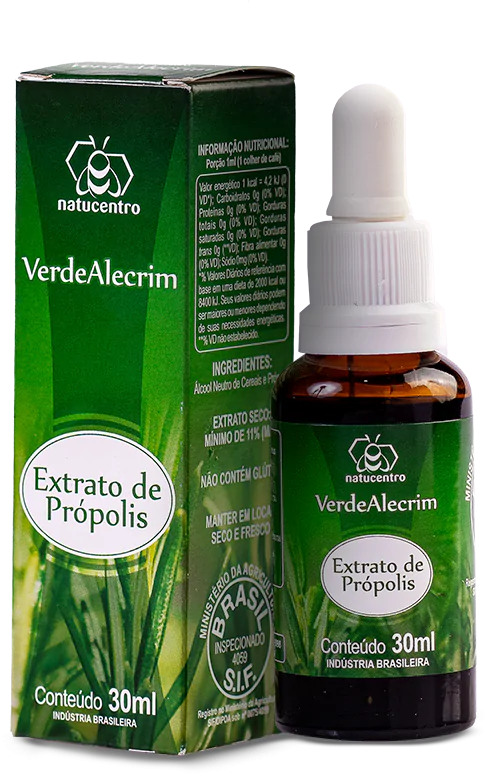 EXTRATO DE PRÓPOLIS VERDEALECRIM - 30 ml